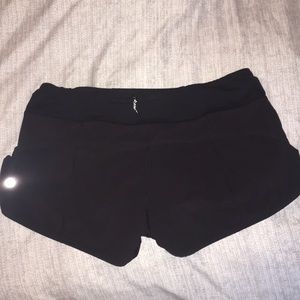Black LuluLemon Speed Shorts
